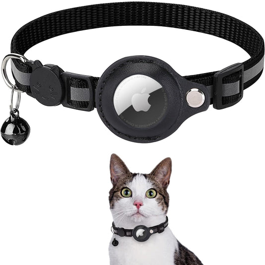 AirTag Cat Collar (BLACK)